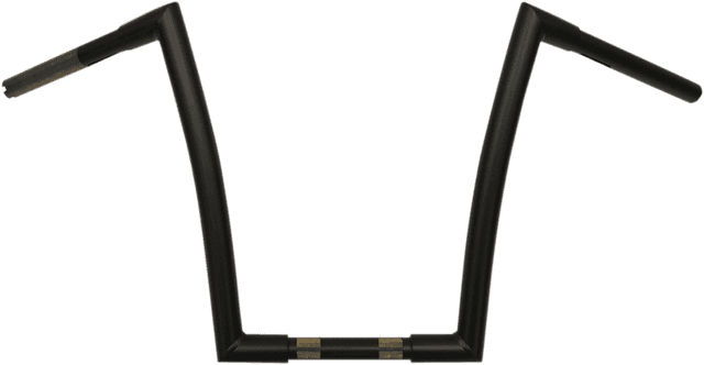 TODD'S CYCLE 0601-2552 1-1/4" Strip Handlebar - 14" Rise - Flat Black