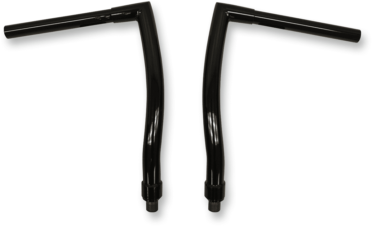 TODD'S CYCLE 0601-2554 1-1/4" Strip Handlebar - FXS - 14" Rise - OEM Top Tree - Black