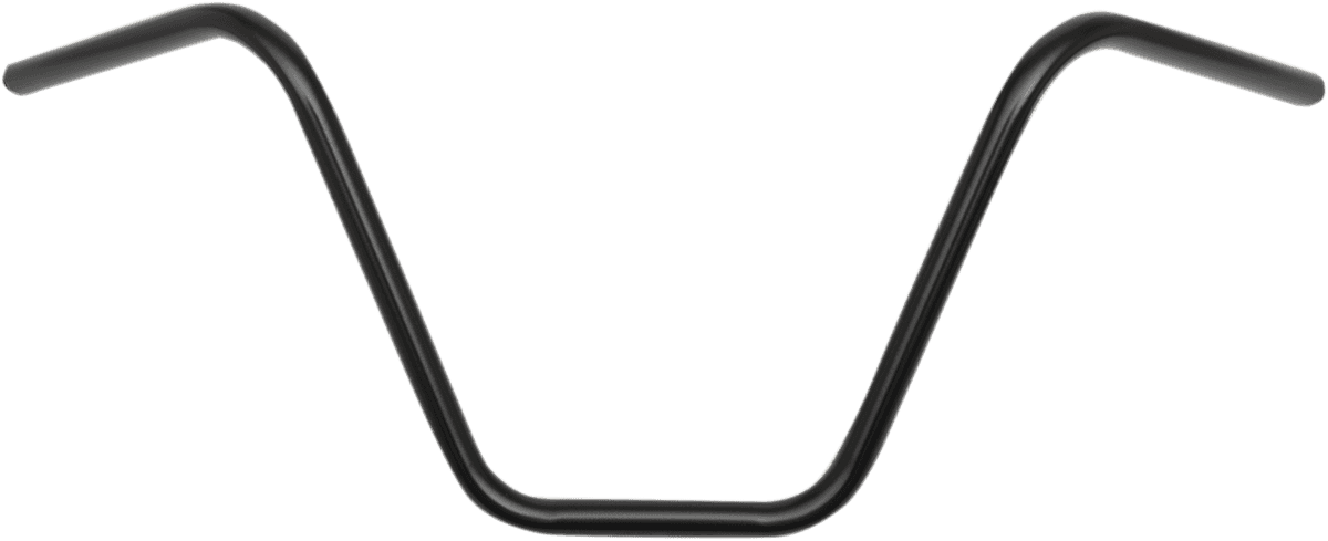 EMGO 0601-2597 7/8" Chopper Handlebar - Ape Hanger - 12" - Black