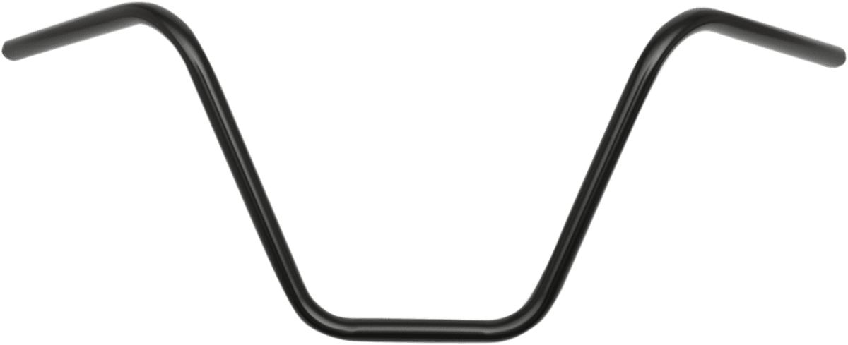 EMGO 0601-2597 7/8" Chopper Handlebar - Ape Hanger - 12" - Black
