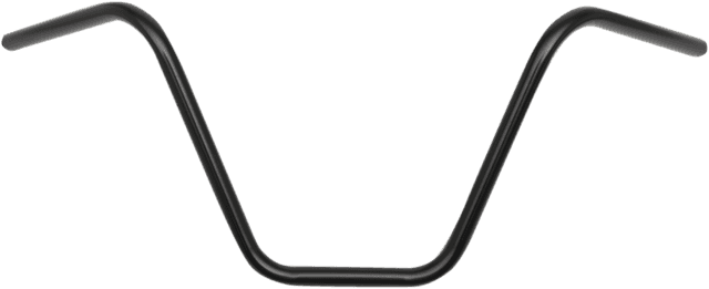 EMGO 0601-2597 7/8" Chopper Handlebar - Ape Hanger - 12" - Black