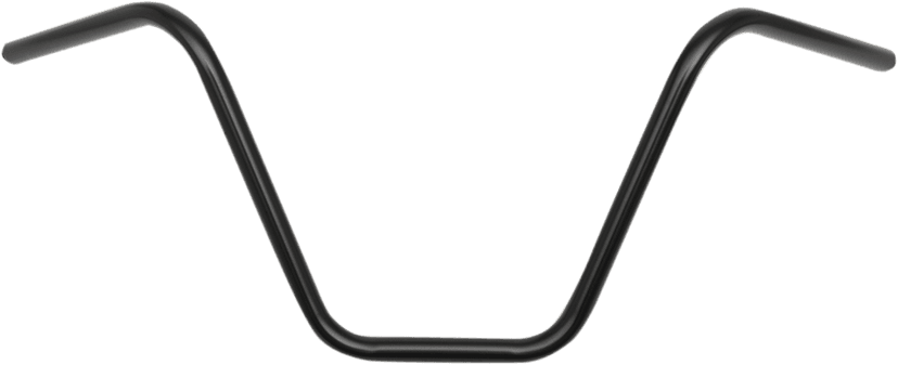 EMGO 0601-2597 7/8" Chopper Handlebar - Ape Hanger - 12" - Black