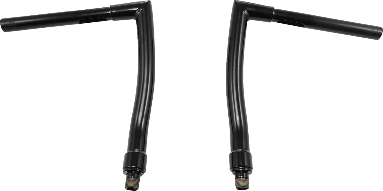 TODD'S CYCLE 0601-2762 1-1/4" Strip Handlebar - FXS - 12" Rise - OEM Top Tree - Black