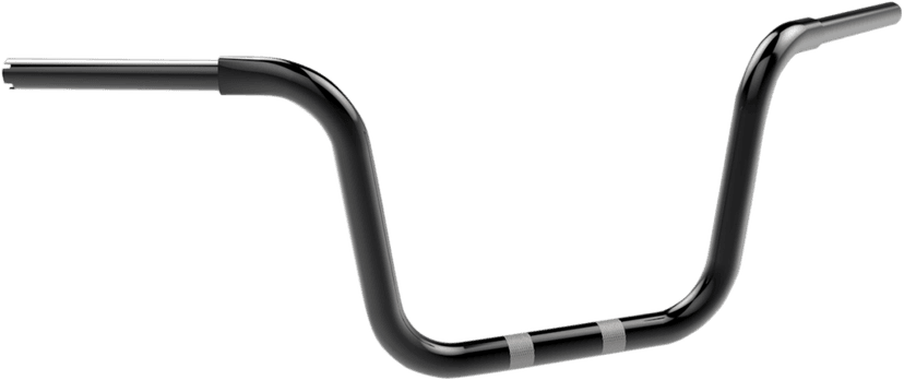 KHROME WERKS 0601-3242 1-1/4" Fat Center Bobber Ape Handlebar - 10" - Black