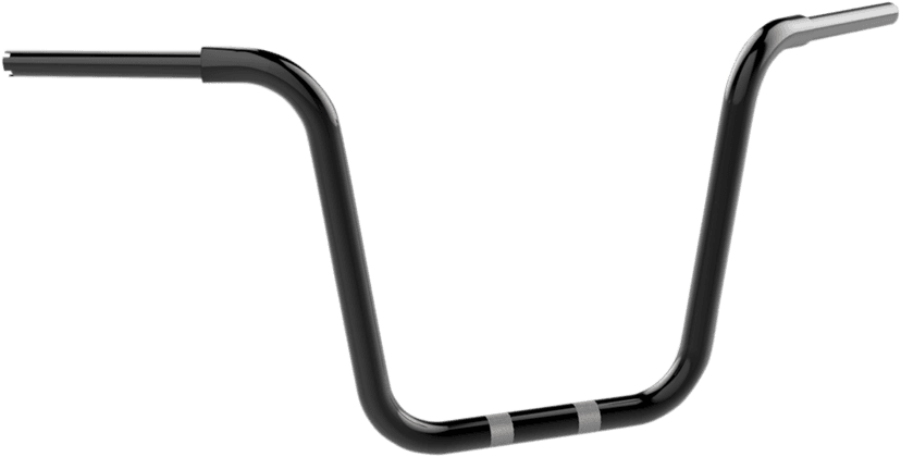 KHROME WERKS 0601-3246 1-1/4" Fat Center Bobber Ape Handlebar - 14" - Black