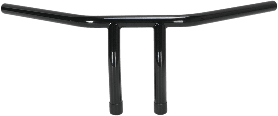 EMGO 0601-3312 1" T-Bar Handlebar - 6" - Dimpled - Black
