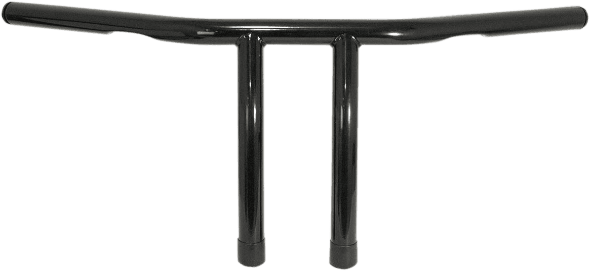 EMGO 0601-3314 1" T-Bar Handlebar - 8" - Dimpled - Black