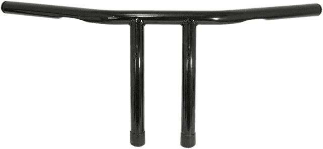 EMGO 0601-3314 1" T-Bar Handlebar - 8" - Dimpled - Black