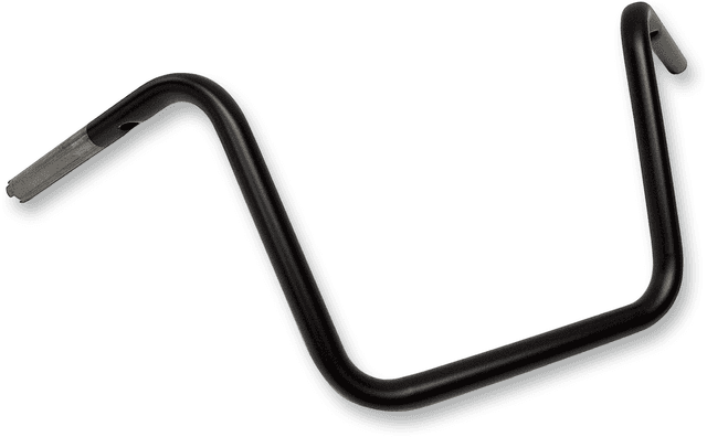 DRAG SPECIALTIES 0601-3490 1" Touring Handlebar - Ape Hanger - 12" - TBW - Flat Black