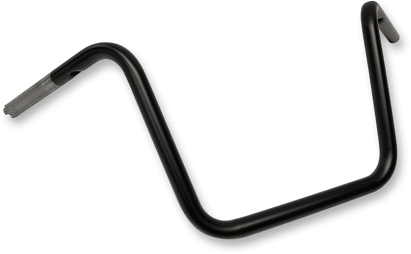 DRAG SPECIALTIES 0601-3490 1" Touring Handlebar - Ape Hanger - 12" - TBW - Flat Black