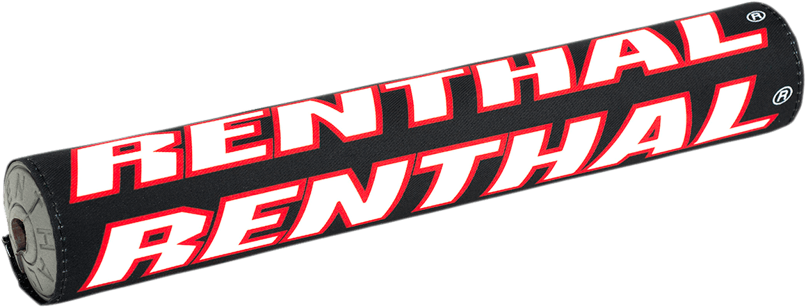 RENTHAL 0601-3851 Vintage SX Crossbar Pad - 11-1/2" - Black/Red