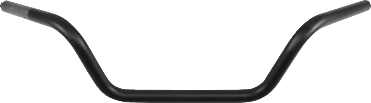 DRAG SPECIALTIES 0601-4187 1" Handlebar - Buckhorn Low - TBW - Flat Black