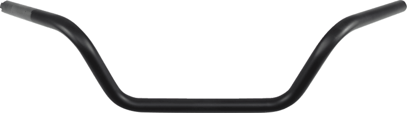 DRAG SPECIALTIES 0601-4187 1" Handlebar - Buckhorn Low - TBW - Flat Black