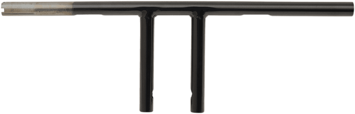 DRAG SPECIALTIES 0601-4216 1" T-Bar - Dimpled - Straight - 6" - Black