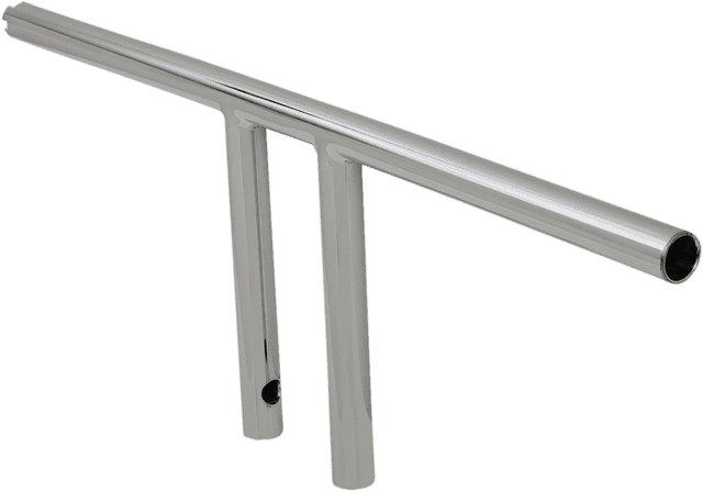 DRAG SPECIALTIES 0601-4218 1" T-Bar - Dimpled - Straight - 8" - Chrome — image 2 of 2