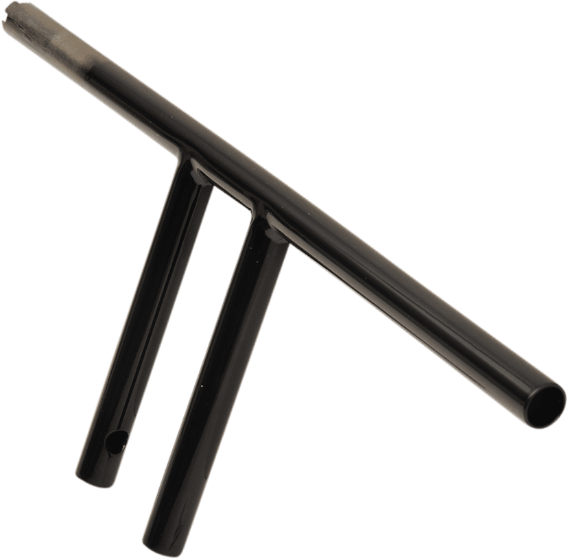 DRAG SPECIALTIES 0601-4219 1" T-Bar - Dimpled - Straight - 8" - Black — image 2 of 2