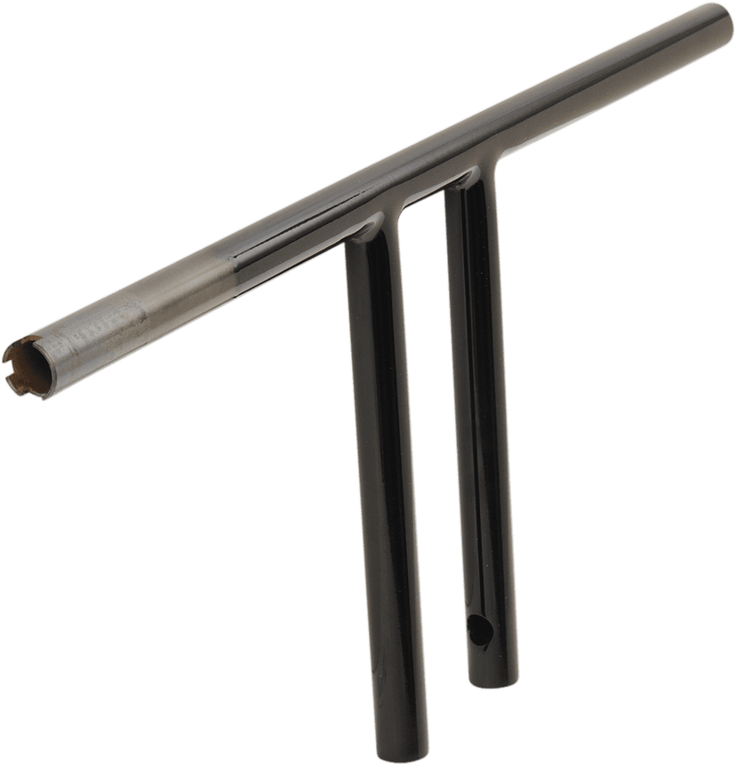 DRAG SPECIALTIES 0601-4222 1" T-Bar - Dimpled - Straight - 10" - Black — image 2 of 2