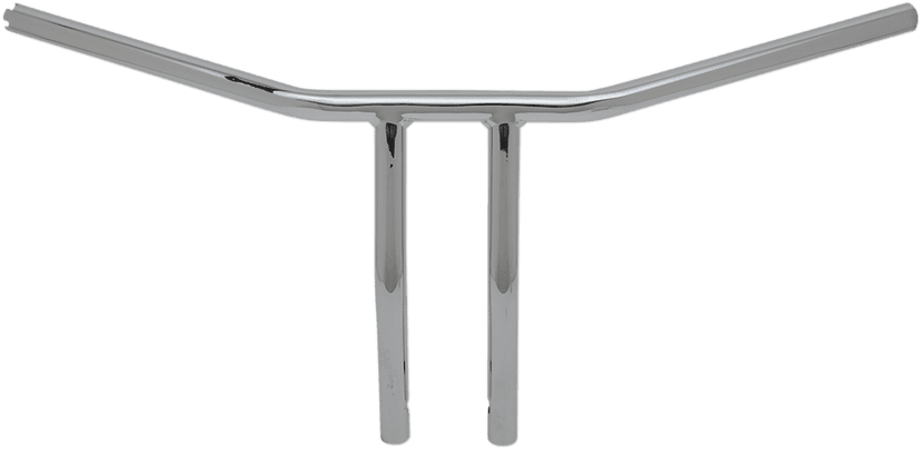 DRAG SPECIALTIES 0601-4230 1" T-Bar - Dimpled - Curved - 10" - Chrome — image 1 of 2