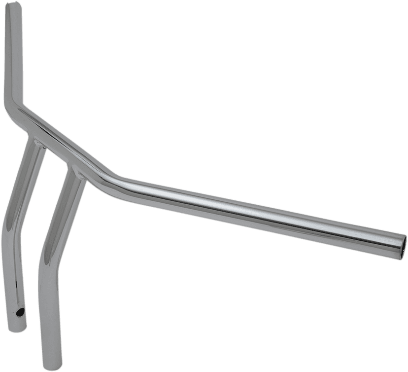 DRAG SPECIALTIES 0601-4230 1" T-Bar - Dimpled - Curved - 10" - Chrome — image 2 of 2
