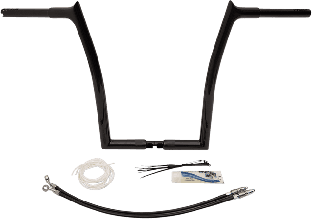 FAT BAGGERS INC. 0601-4801 1-1/4" EZ Install Pointed Top Handlebar Kit - 16" - Black — image 16 of 17