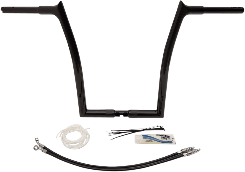 FAT BAGGERS INC. 0601-4801 1-1/4" EZ Install Pointed Top Handlebar Kit - 16" - Black — image 16 of 17