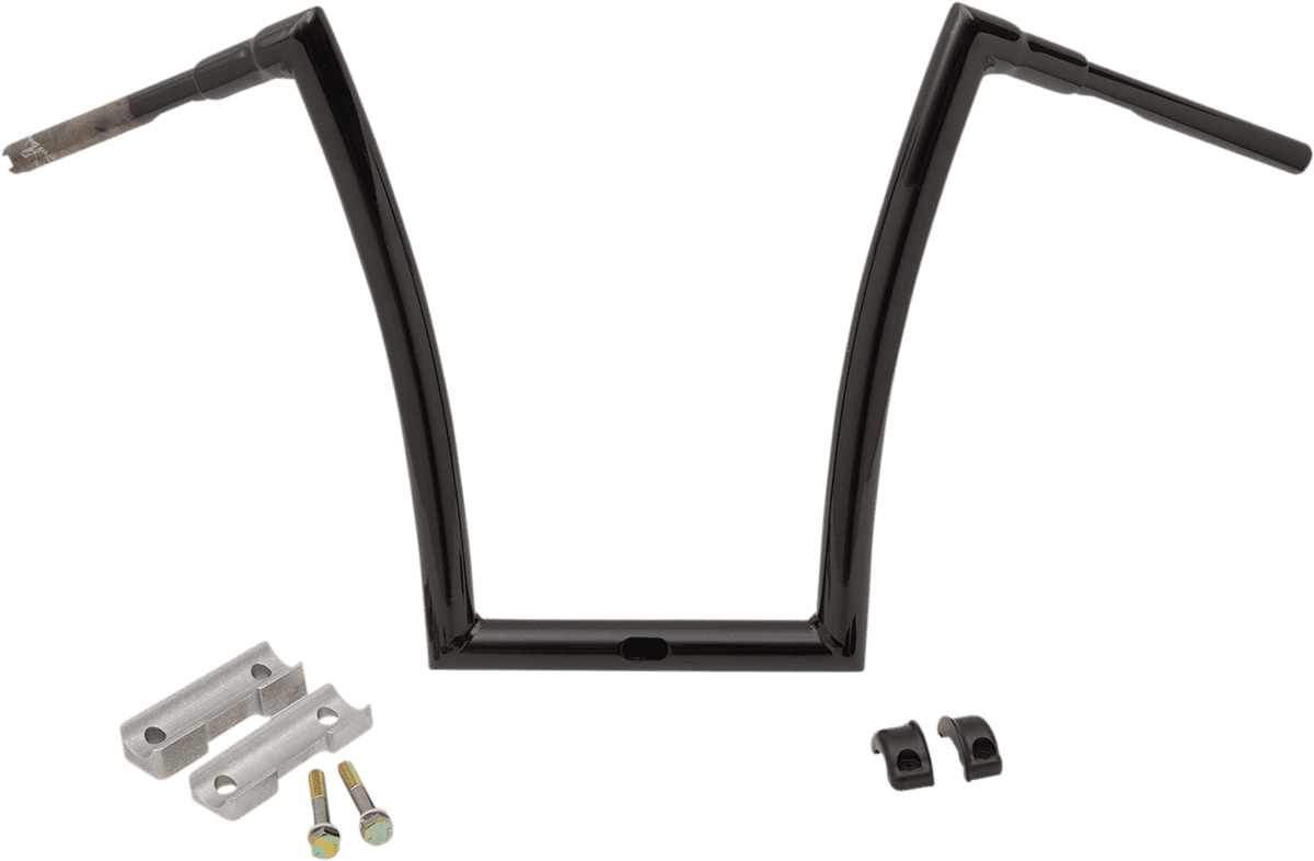 TODD'S CYCLE 0601-5204 Handlebar - 1-1/2" Strip - 17" - Gloss Black - Touring