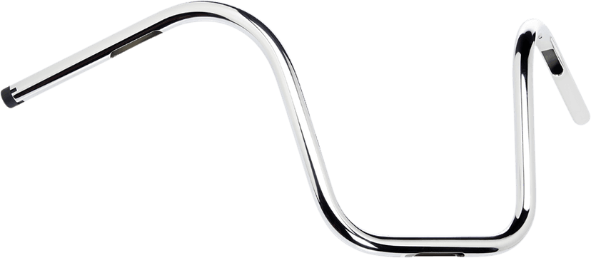 BILTWELL 0601-5644 1" Handlebar w/ TBW Plugs - Ape Hanger - Chrome — image 2 of 3