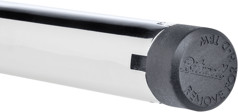 BILTWELL 0601-5646 1" Handlebar w/ TBW Plugs - Chumps - Chrome — image 2 of 3