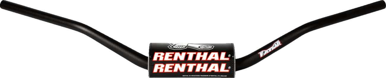 RENTHAL 0601-5727 Fatbar™ Handlebar - 843 - Flat Track 130 - Black