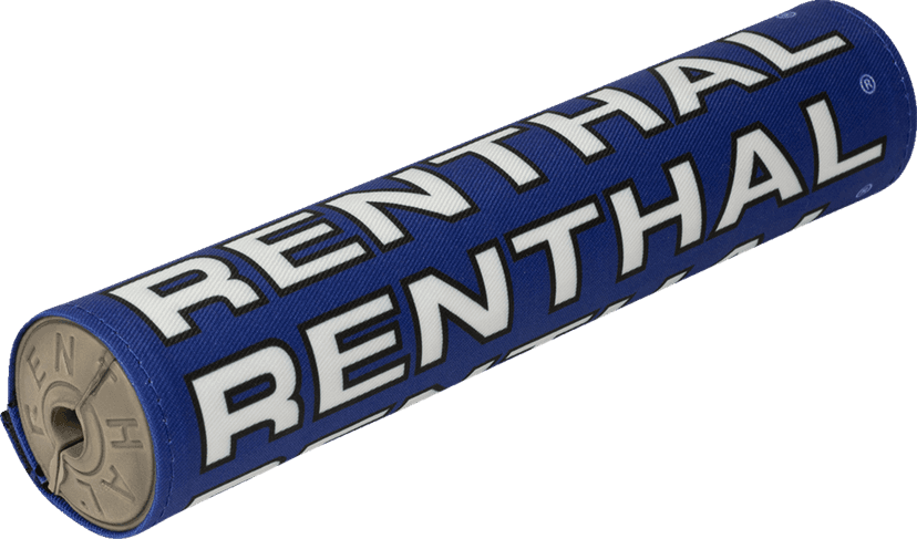 RENTHAL 0601-5742 Vintage SX Crossbar Pad - Blue/White