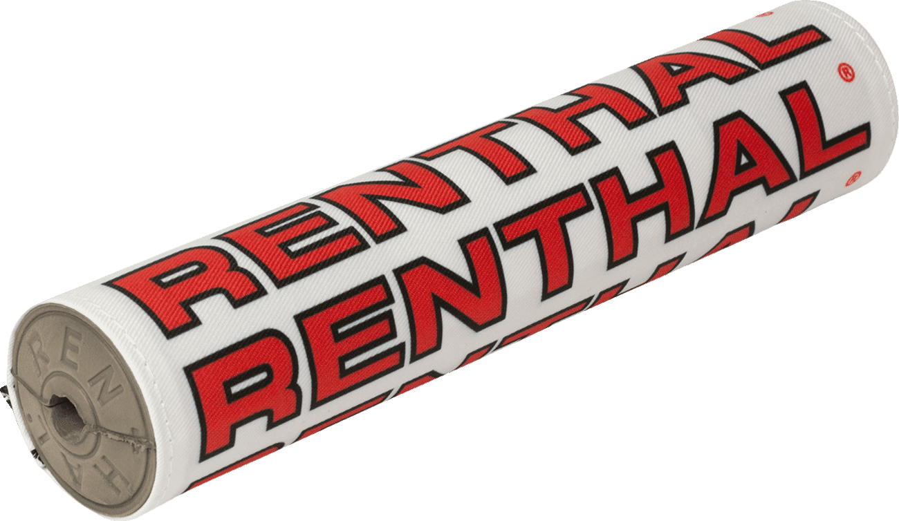 RENTHAL 0601-5744 Vintage SX Crossbar Pad - White/Red
