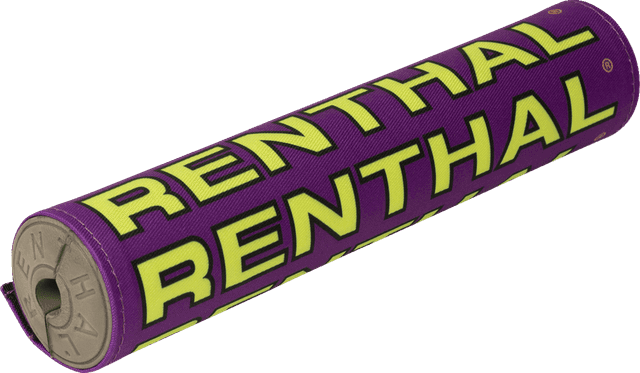 RENTHAL 0601-5746 Vintage SX Crossbar Pad - Purple/Yellow