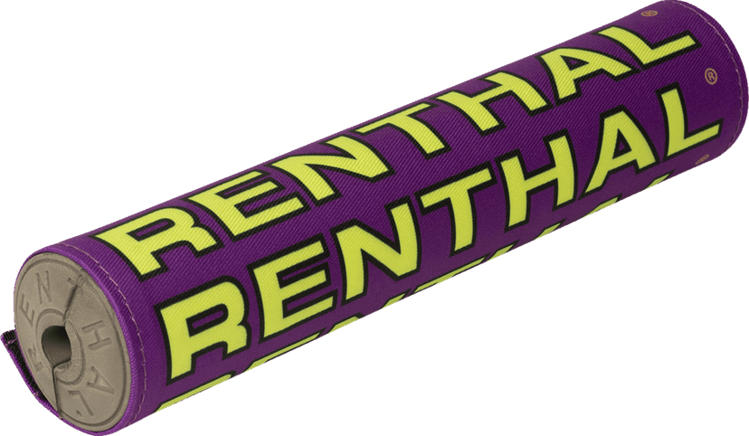 RENTHAL 0601-5746 Vintage SX Crossbar Pad - Purple/Yellow