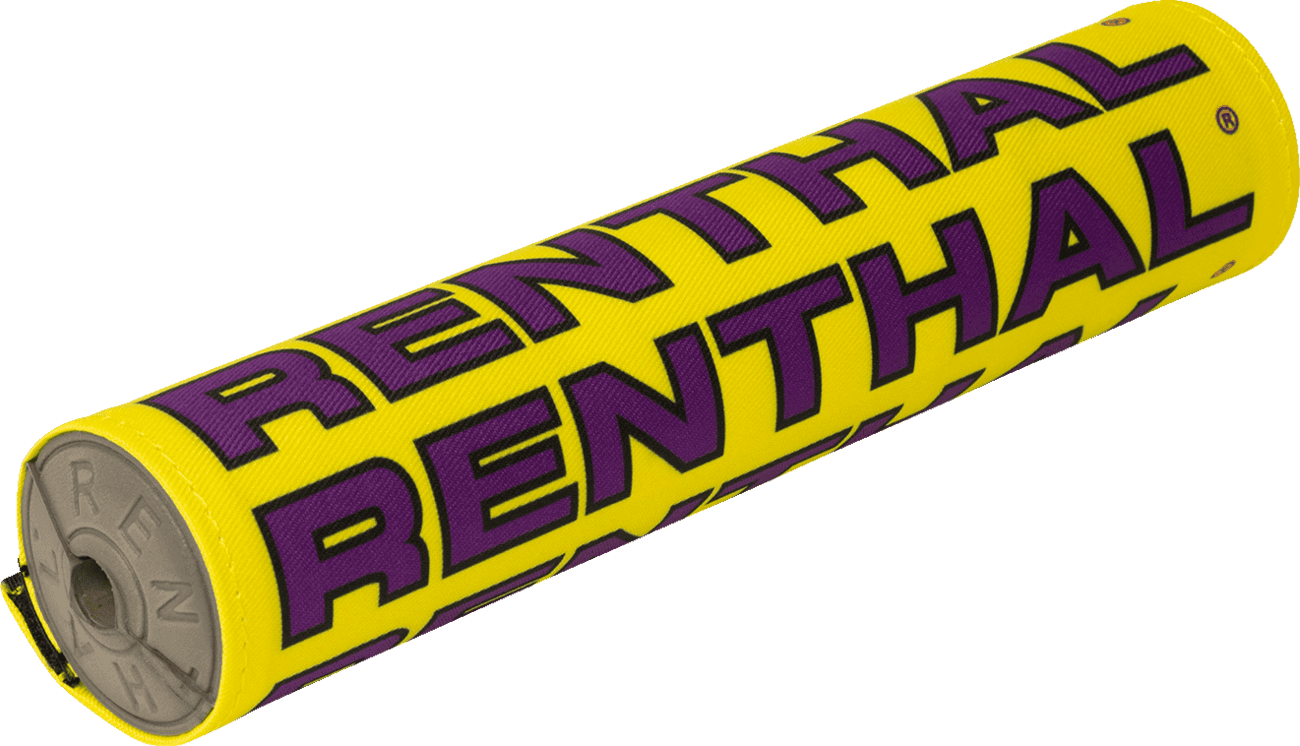 RENTHAL 0601-5747 Vintage SX Crossbar Pad - Yellow/Purple