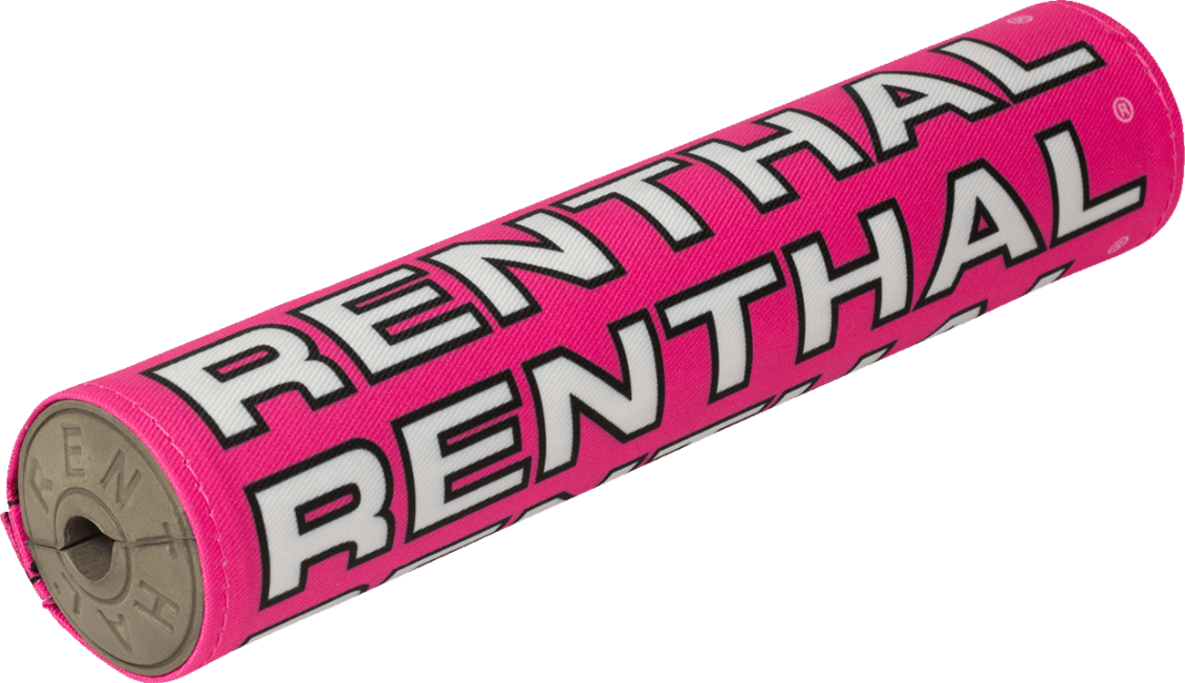 RENTHAL 0601-5749 Vintage SX Crossbar Pad - Pink/White
