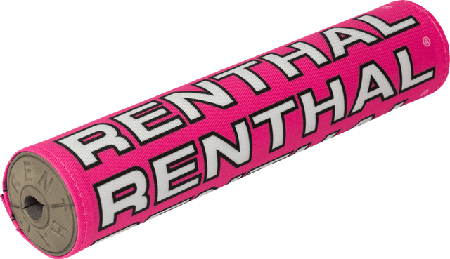 RENTHAL 0601-5749 Vintage SX Crossbar Pad - Pink/White