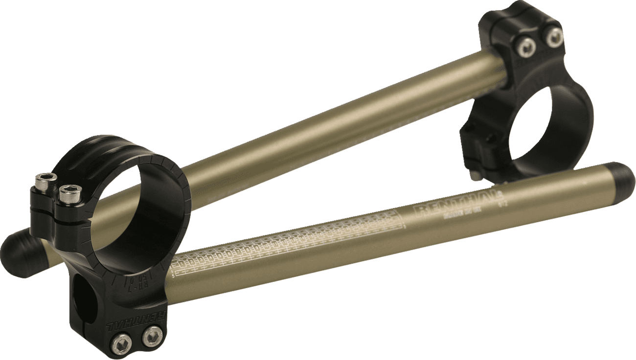 RENTHAL 0601-6014 Replacement Clip-On Handlebar - Original - 48 mm - Silver