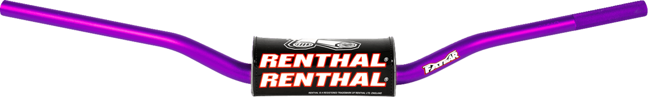 RENTHAL 0601-6432 Fatbar™ Handlebar - Street - 821 - McGrath/SX125-450 ('16+) - Purple