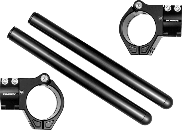 VORTEX 0601-6814 Clip-On Handlebar - 41 mm - 7° - Zero Offset - Black — image 1 of 3