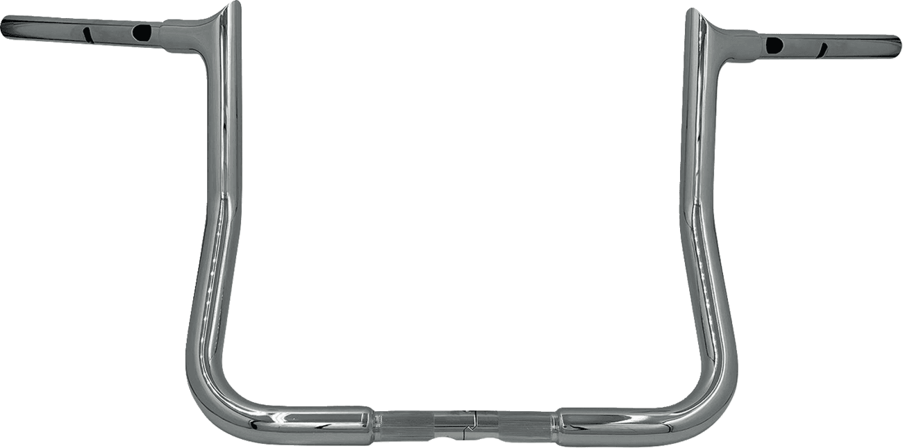 FAT BAGGERS INC. 06016919 1-1/4" EZ Install Pointed Top Handlebar - Reduced Reach - 13" - Chrome