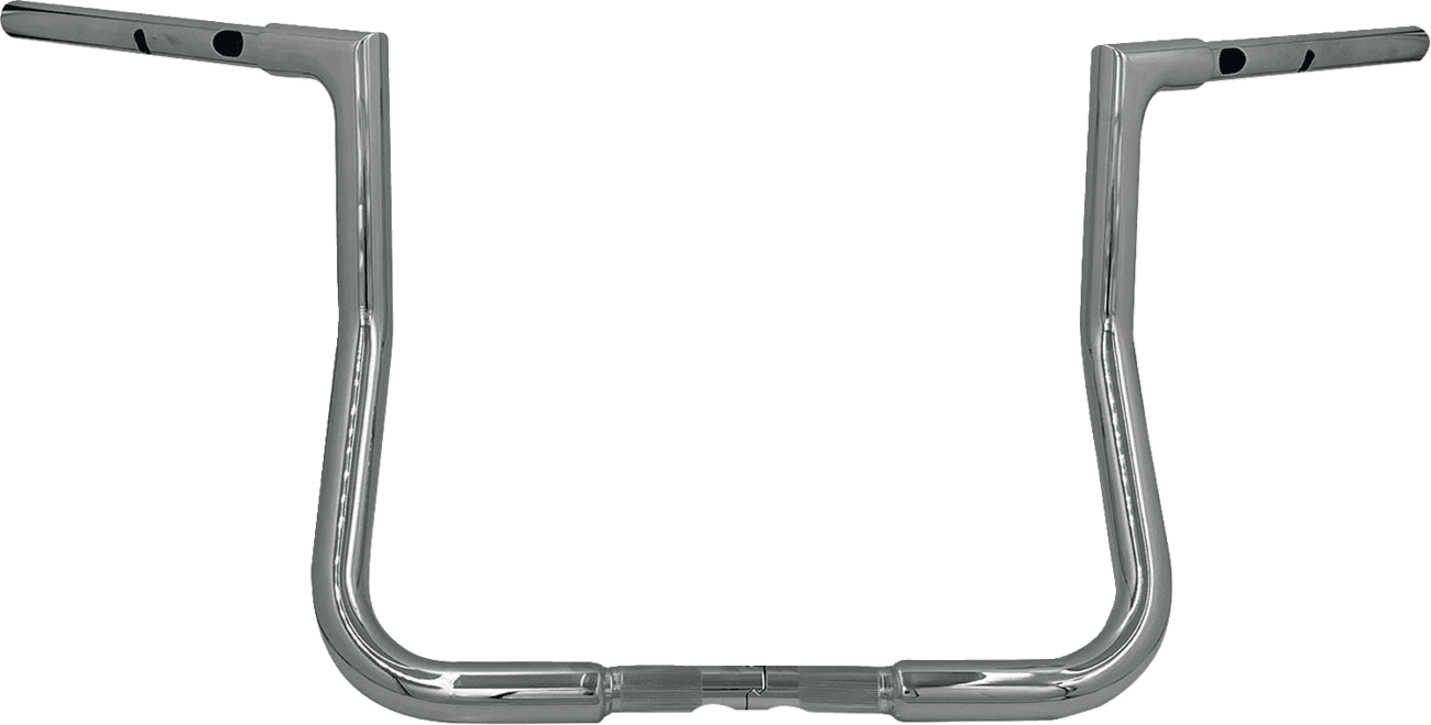 FAT BAGGERS INC. 06016923 1-1/4" EZ Install Flat Top Handlebar - Reduced Reach - 13" - Chrome