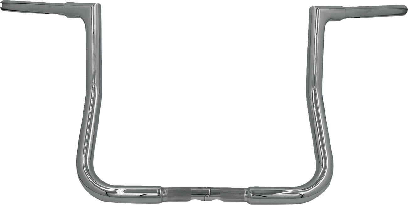 FAT BAGGERS INC. 06016925 1-1/4" EZ Install Flat Top Handlebar - Reduced Reach - 13" - Chrome