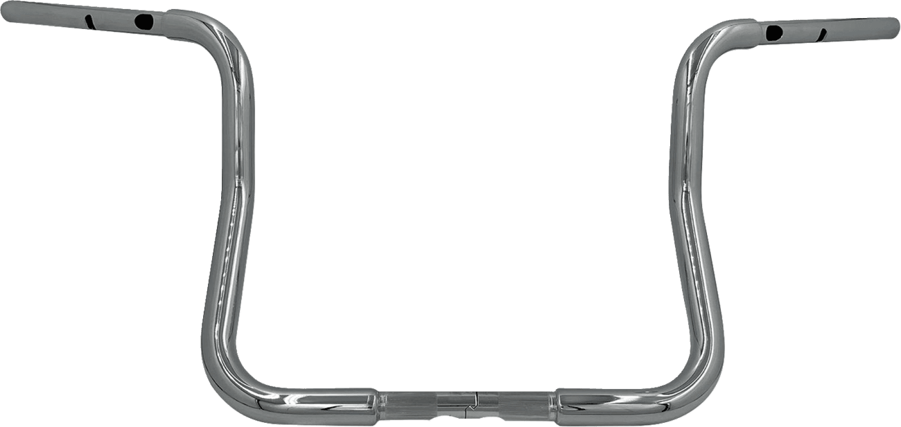 FAT BAGGERS INC. 06016927 1-1/4" EZ Install Round Top Handlebar - Reduced Reach - 13" - Chrome