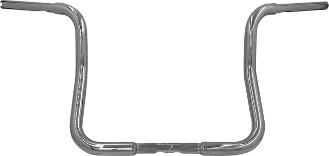 FAT BAGGERS INC. 06016929 1-1/4" EZ Install Round Top Handlebar - Reduced Reach - 13" - Chrome — image 1 of 2