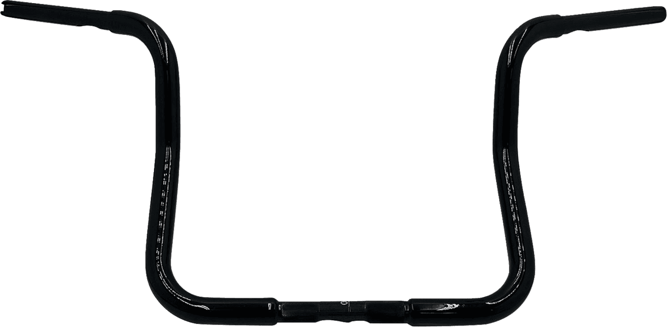 FAT BAGGERS INC. 06016930 1-1/4" EZ Install Round Top Handlebar - Reduced Reach - 13" - Black