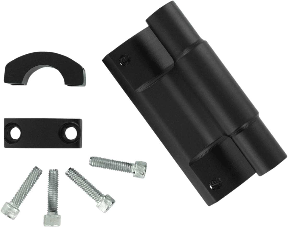 POWERMADD 0602-0245 Powerriser 475 Pivoting Handlebar Risers - 2" x 4-3/4" - Oversized Handlebars