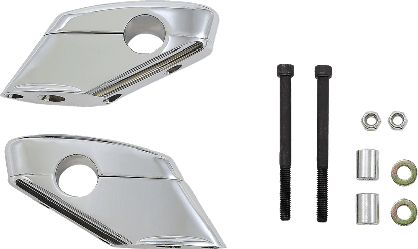 BARON 0602-0267 Liner Pullback Handlebar Risers - Chrome — image 1 of 2