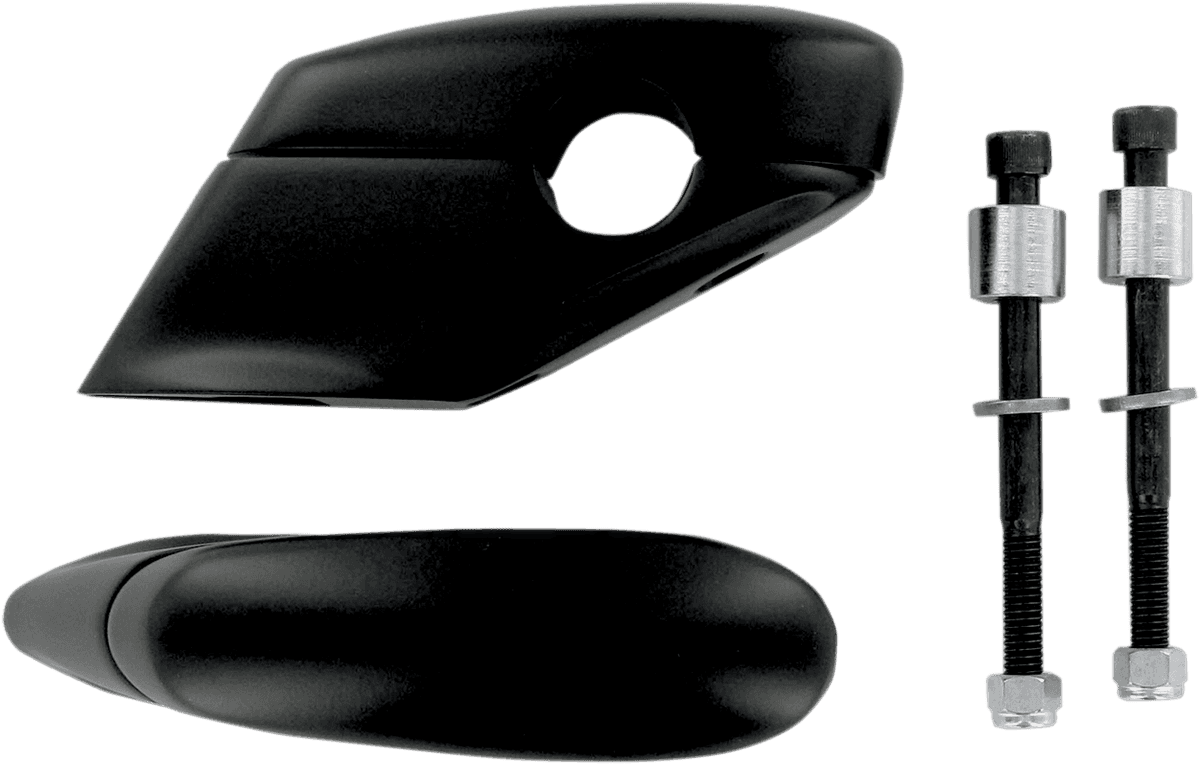 BARON 0602-0268 Liner Pullback Handlebar Risers - Black