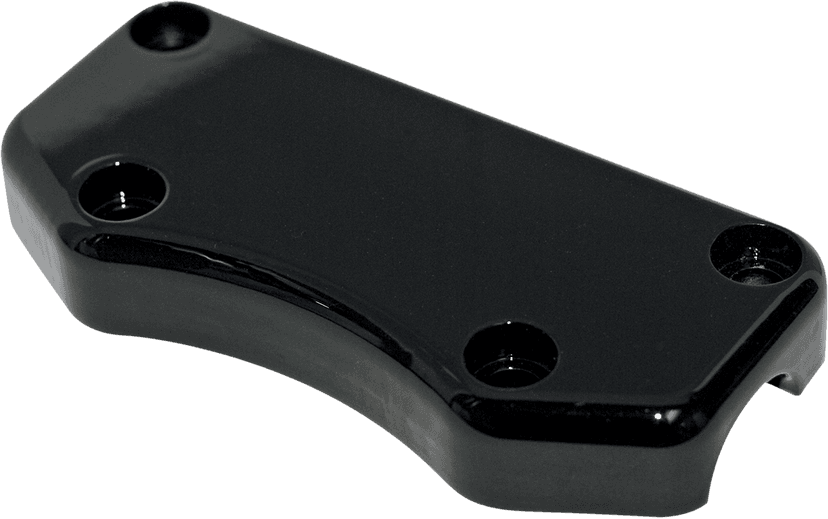 DRAG SPECIALTIES 0602-0348 Buffalo Handlebar Clamp - Smooth - Black