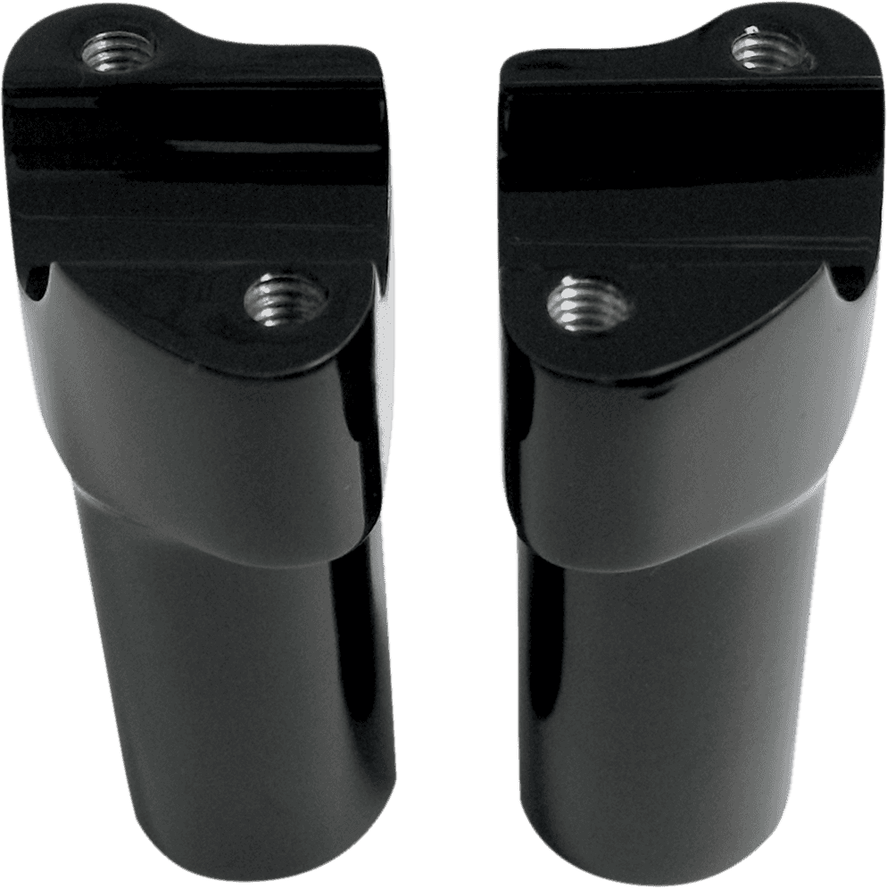 DRAG SPECIALTIES 0602-0351 Buffalo Billet Aluminum Handlebar Risers - 3" - Black
